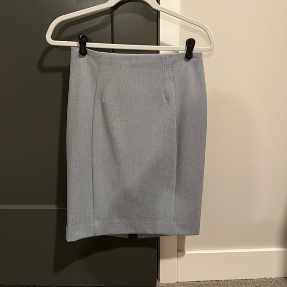 Express Steel Blue Pencil Skirt Size 2 - Picture 1 of 3